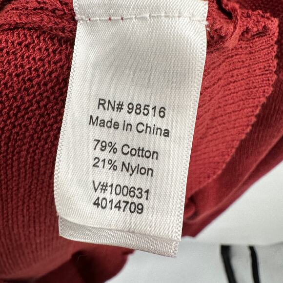 COLDWATER CREEK Rust Red Button Down Cardigan // 1X - Picture 6 of 10